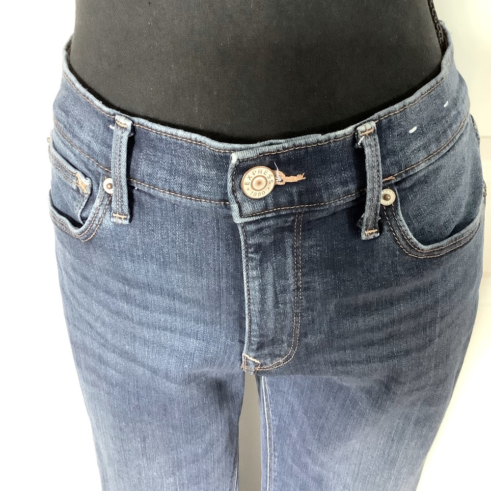 Express, skinny mid rise size 8L, straight leg